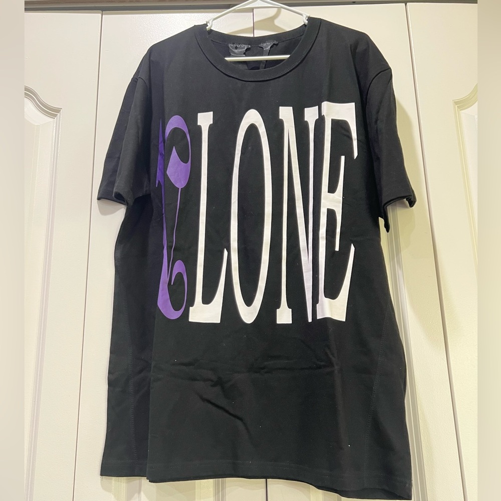 New Without Tags Vlone X Palm Angels staple tee black purple Size XL